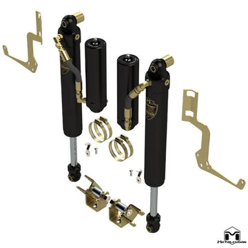 RockSport BLACK, 2.5"/3.5" JT Gladiator Mojave Adjustable Reservoir Shocks, Front, Pair