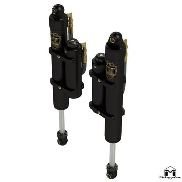 RockSport BLACK, 4.5"/5.5" JT Gladiator Adjustable Reservoir Shocks, Rear, Pair