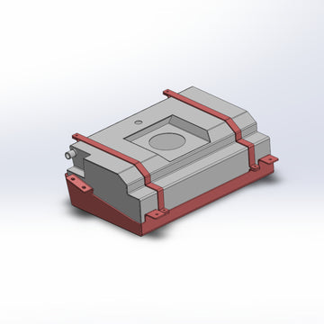 JLU 22 Gal Aluminum Fuel Tank with Skid Plate and Install Kit