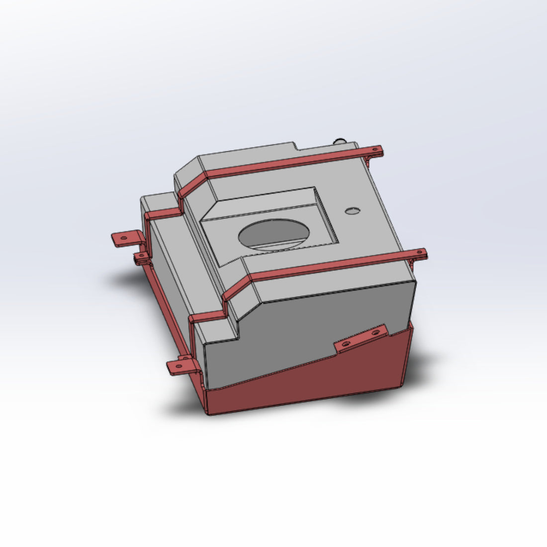 JLU 22 Gal Aluminum Fuel Tank with Skid Plate and Install Kit