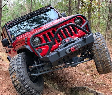 Crusher Front Bumper w/Grill Hoop and Stinger for Jeep JK / JKU