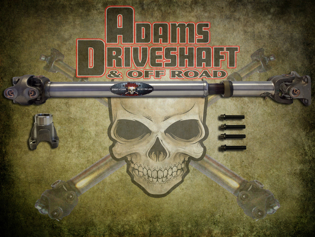 ADAMS DRIVESHAFT JL 4XE FRONT 1310 CV DRIVESHAFT OEM FLANGE STYLE [EXTREME DUTY SERIES]