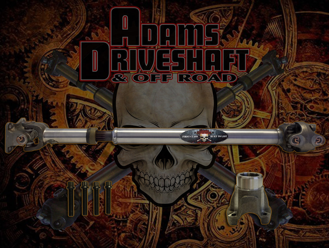 ADAMS DRIVESHAFT JT GLADIATOR (RUBICON - OVERLAND - SPORT - MOJAVE) FRONT 1310 CV DRIVESHAFT With OEM FLANGE STYLE [EXTREME DUTY SERIES]