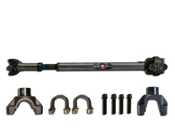 ADAMS DRIVESHAFT XJ Front 1350 HALF ROUND CV DRIVESHAFT [EXTREME DUTY SERIES] SOLID U-JOINT