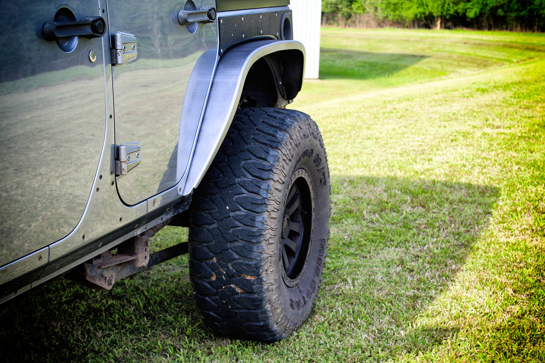 Crusher Rear Fender 4" Flare for Jeep JK / JKU - Steel