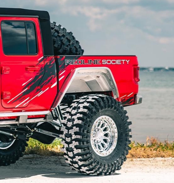 Hatchet High Line Rear Fenders for Jeep JT Gladiator - Aluminum