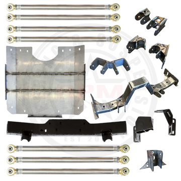 JKU Bolt-In 3 Link Front & Double Triangulated 4 Link Rear Long Arm Upgrade
