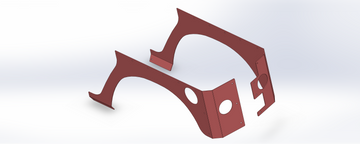 JKU 4 Door Wrangler Aluminum Rear Corner Armor Set