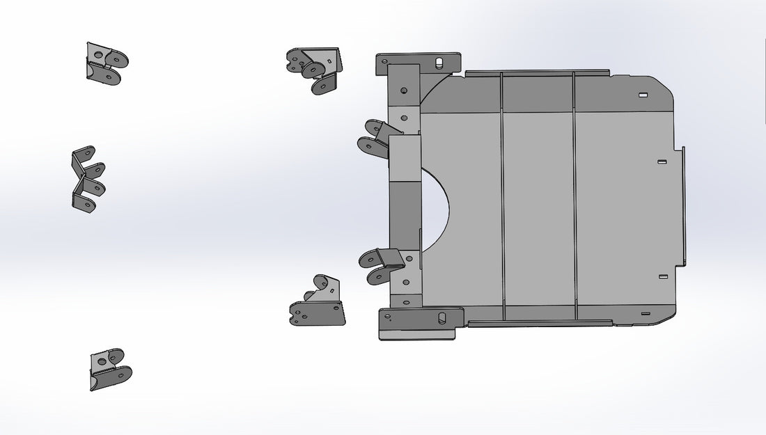 JLU Double Triangulated 4 Link Rear Long Arm Bracket Kit