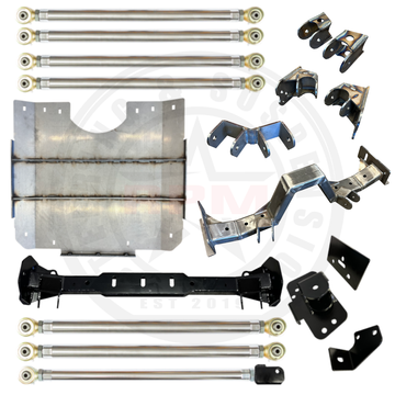 JLU Bolt-In 3 Link Front & Double Triangulated 4 Link Rear Long Arm Upgrade
