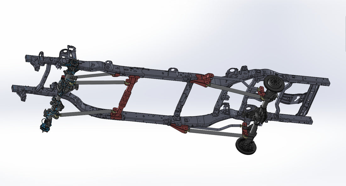 JT Gladiator 3'' Ultimate Aluminum Long Arm Kit