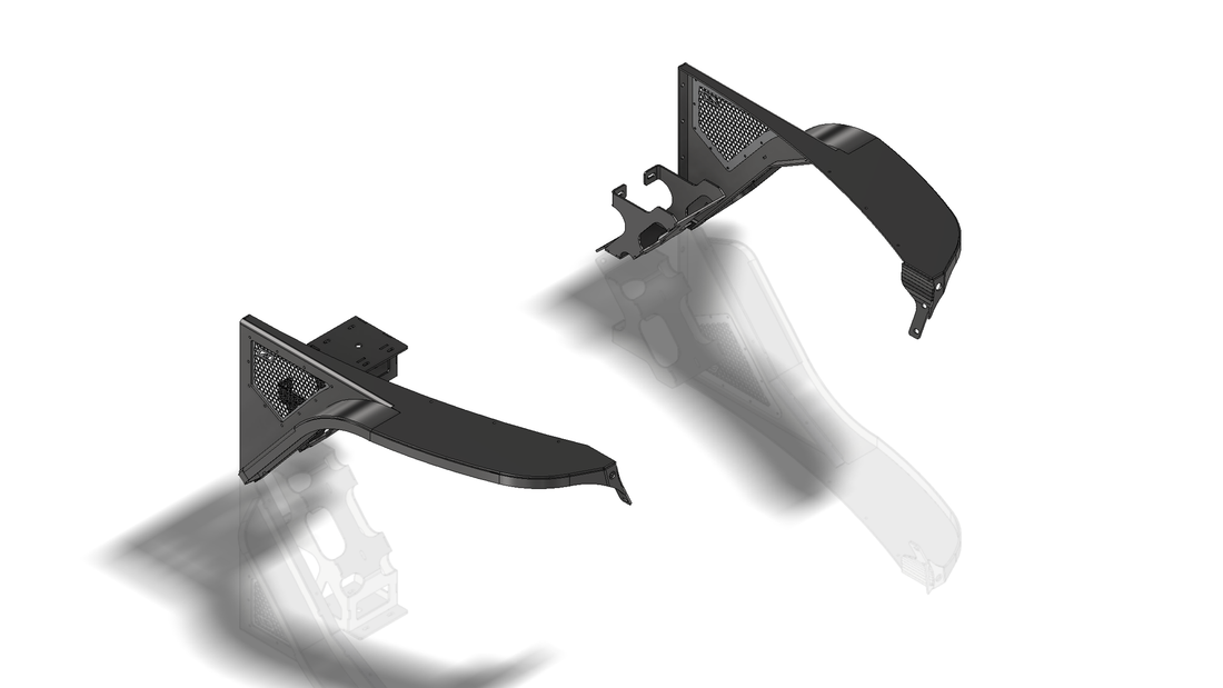 Crusher Front Fender 4" Flare for Jeep TJ/L - Aluminum