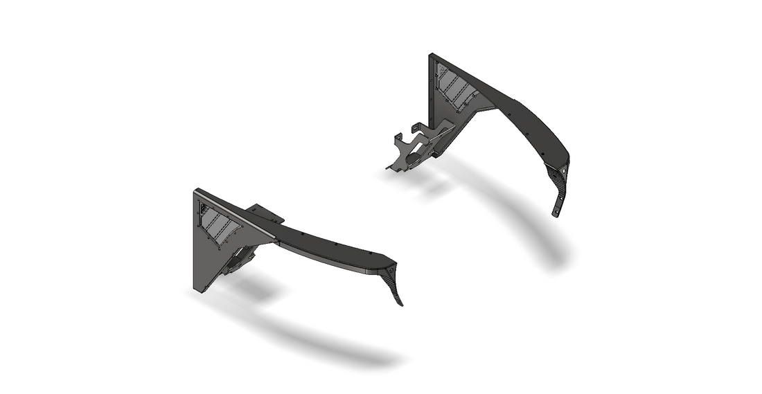 Hatchet High Line Front Fenders 0" Flare for Jeep TJ/LJ - Steel