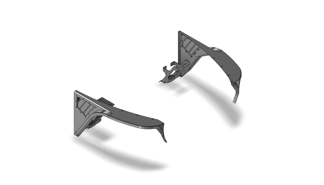 Hatchet High Line Front Fenders 2" Flare for Jeep TJ/LJ - Aluminum