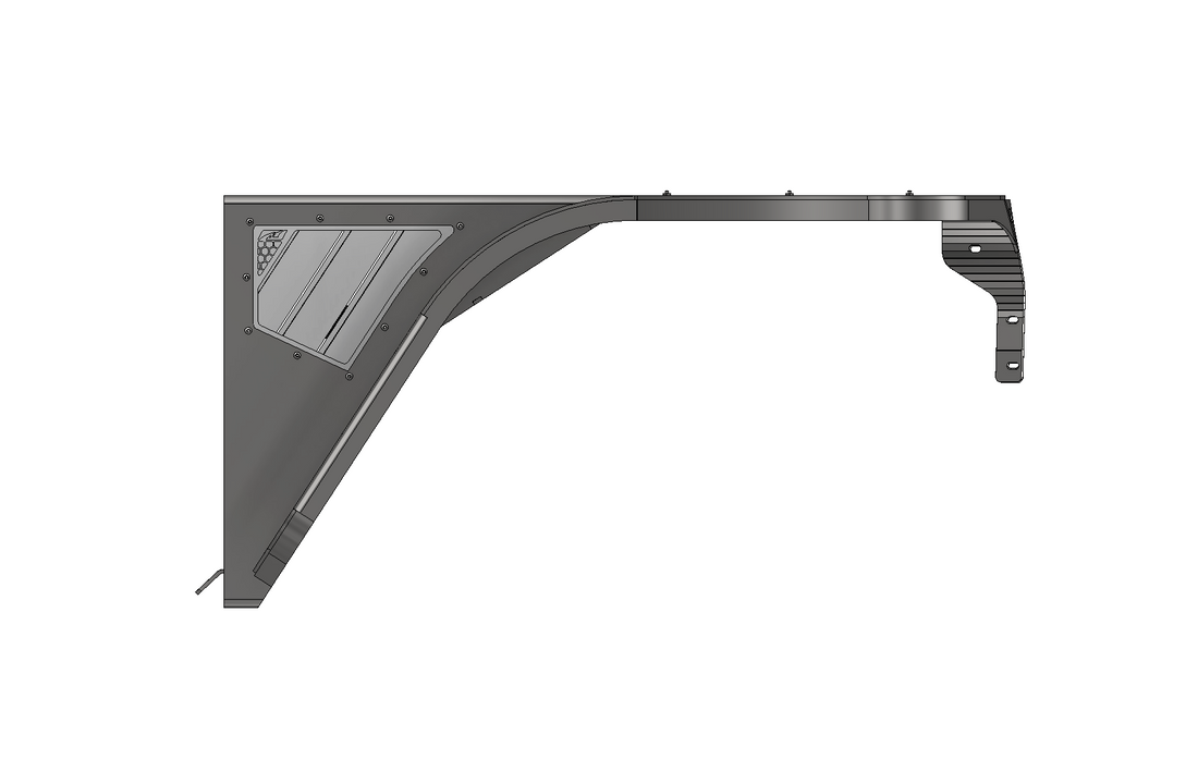 Hatchet High Line Front Fenders 4" Flare for Jeep TJ/LJ - Steel