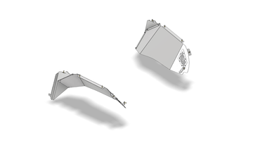 High Clearance Front Inner Fenders -Blank- for Jeep JL/JLU/JT for 40"+ Tires