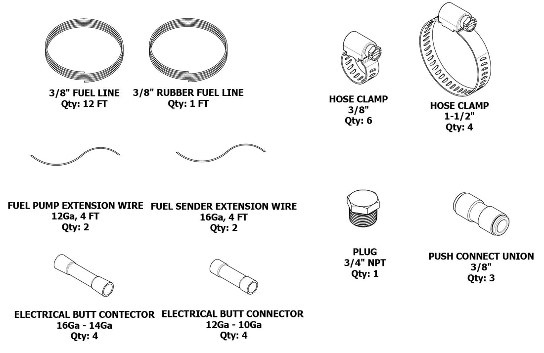 2012-2018 JKU Fuel Line and EVAP Modification
