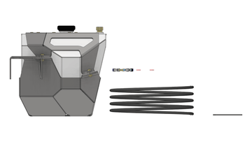 Tomahawk Rear Stretch Fuel Tank for Jeep JK