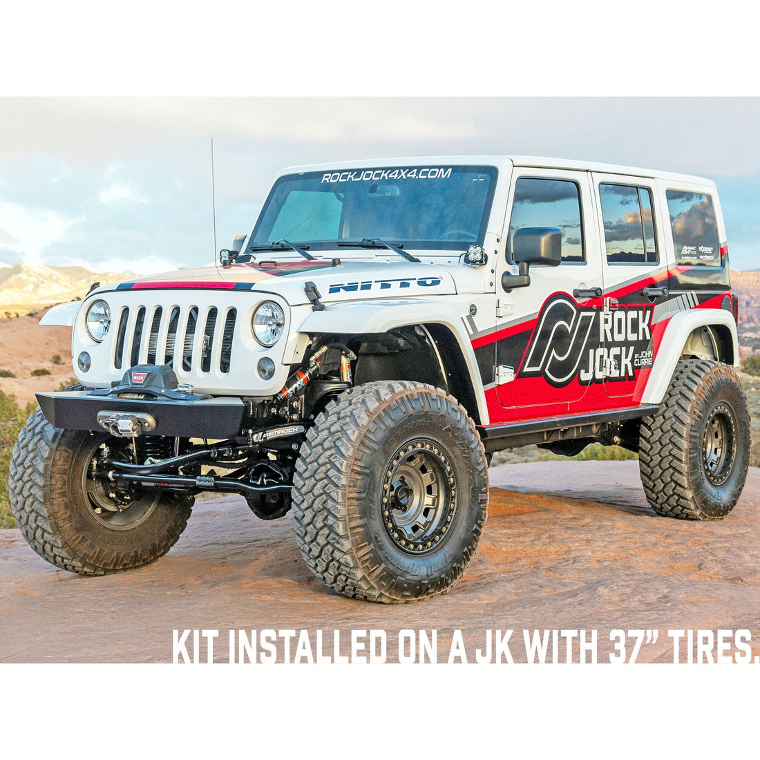 RJ-JK4DR0-103 - RockJock JK Unlimited (4D) Driver Lift Kit (4 in. Lift)