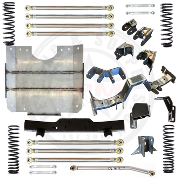 STAGE 1 JKU- 4.5'' Front 3 Link/ Rear Double Triangulated Long Arm Lift Kit