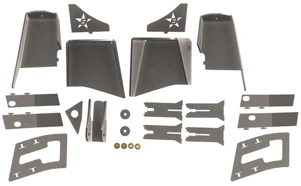 Jeep Wrangler TJ and LJ Suspension Stretch Front Frame Bracket Kit