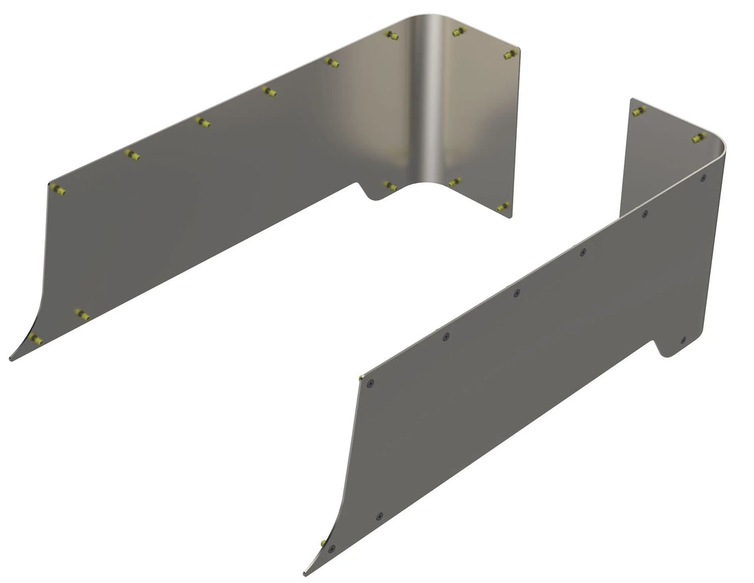 TJ Blank Rear Corner Armor Aluminum
