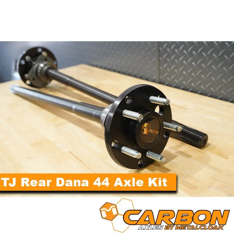 Carbon TJ Rear D44 35 Spline Axle Kit