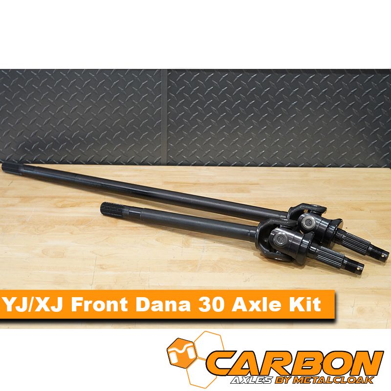 Carbon YJ/XJ Front D30 27 Spline One Piece Conversion Base Kit