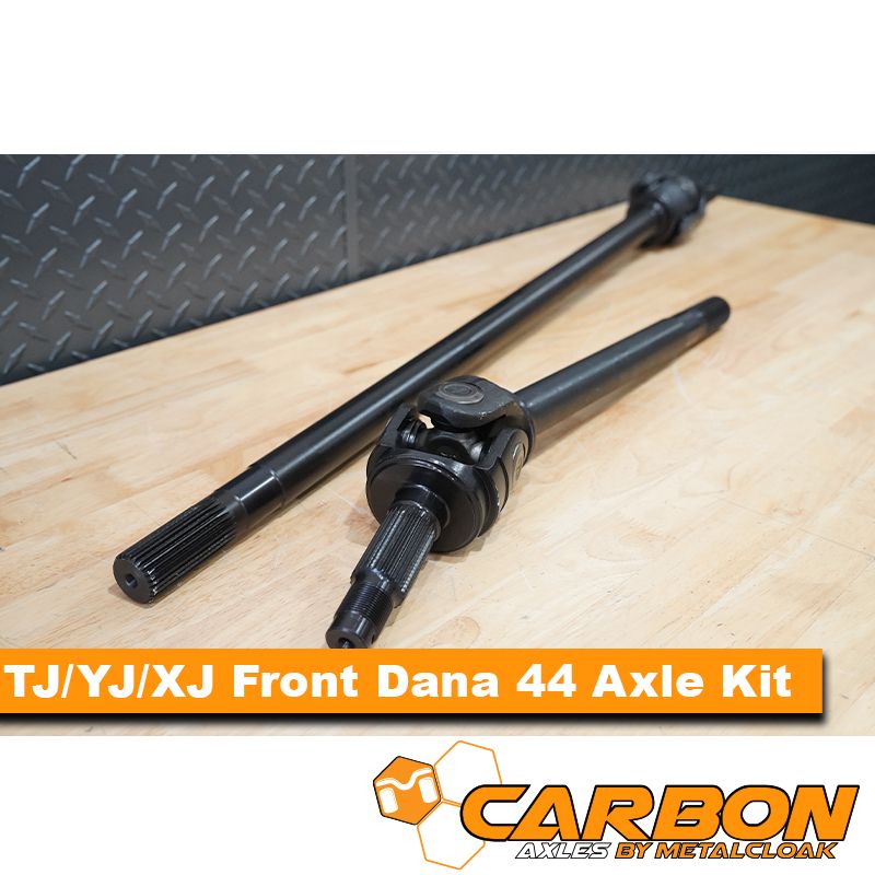 Carbon TJ Rubicon Front D44 30 Spline Axle Kit