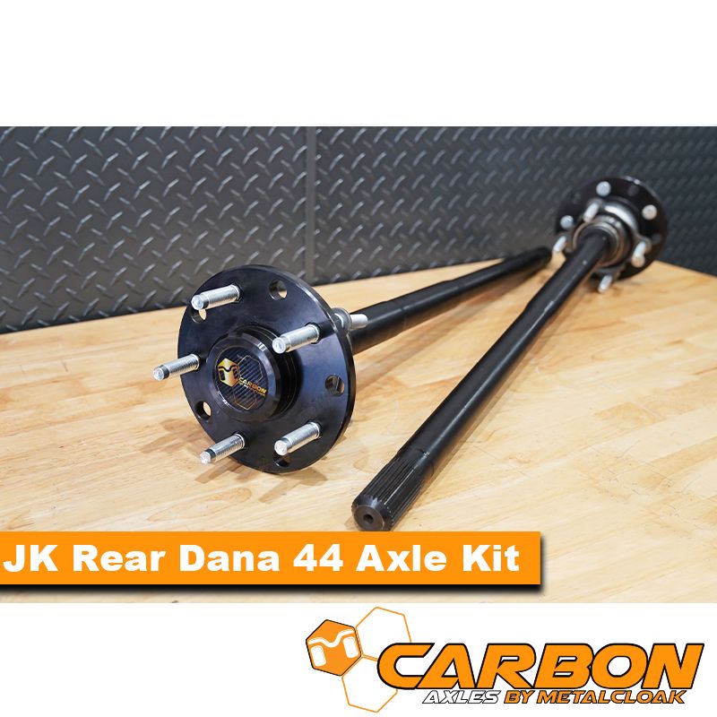 Carbon JK Rubicon Rear D44 32 Spline Axle Kit