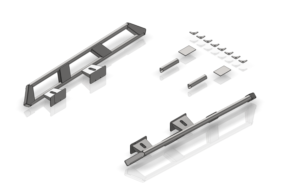 Frame Mounted Rocker Guard Long Arm Suspension for JKU/JLU