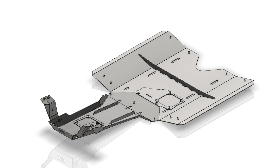 4 Link Suspension Engine Skid and Replacement Belly Skid for Jeep JKU