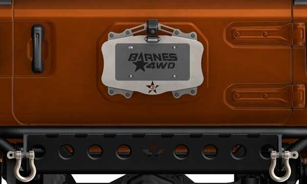 2018-Current Jeep JL License Plate Delete Kit and Camera Mount