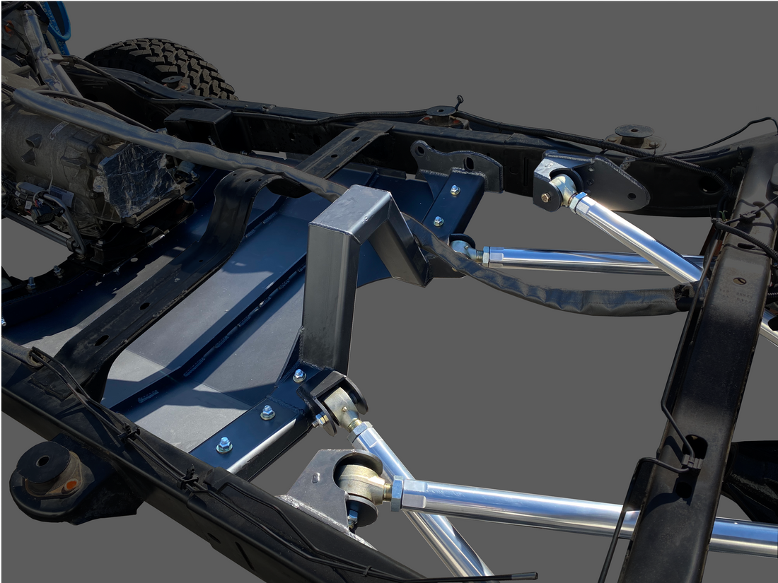 JKU Bolt-In 3 Link Front & Double Triangulated 4 Link Rear Long Arm Upgrade