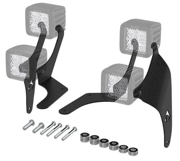 JL A-pillar Dual LED Cube Light Mounts
