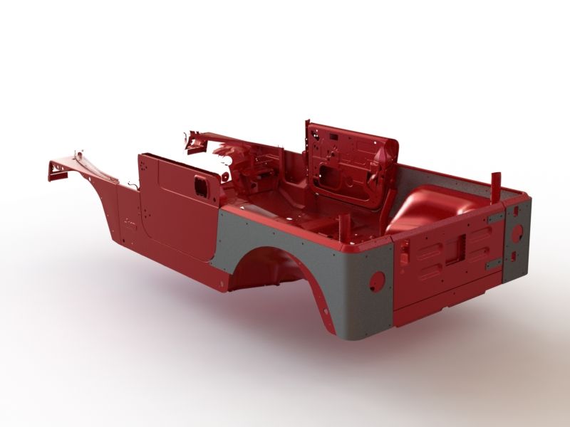 4" Stretch Corner Guards for Jeep TJ - Steel