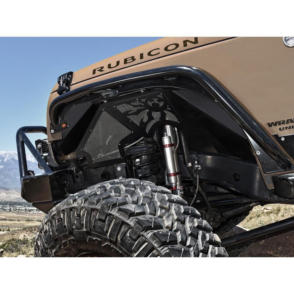 Front JK Vented Inner Fenders (Black)